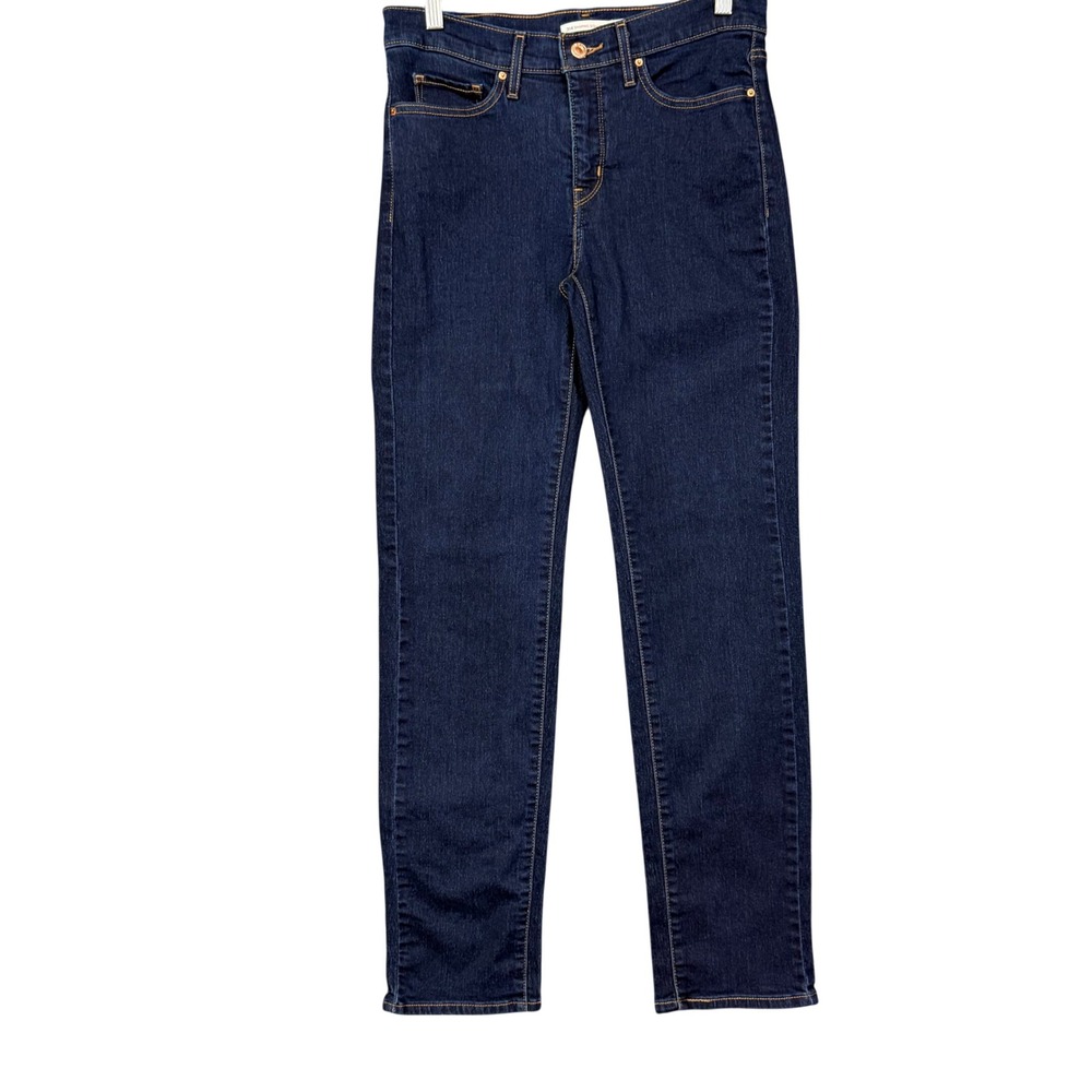 Levis 314 Shaping Straight Jeans Womens 29 Blue Denim Cotton Stretch Classic